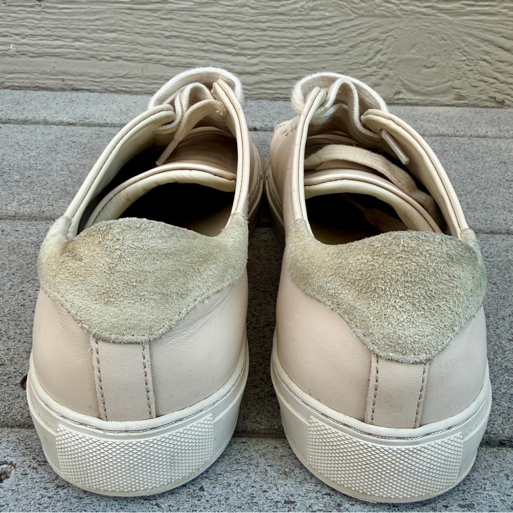 Axel Arigato Nude Low Top Leather Sneakers Women 37 Laces 98163 Flat Portugal - Picture 4 of 13